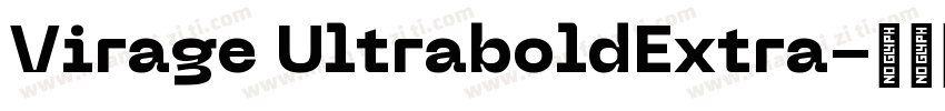 Virage UltraboldExtra字体转换